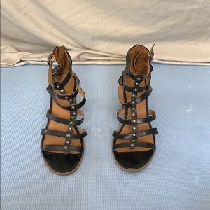 Multi strapped platform heels